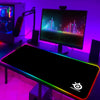 Rgb Mouse Pad Xxl Steelseries Laptop Mat Gaming Mousepad 900x400 Backlit Keyboard Gamer Girl Table Pads Deskpad Mausepad Cs Go