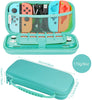 Compatible with Switch Lite Carrying Case, Switch Lite Case with Soft TPU Protective Case Games Card 6 Thumb Grip Caps