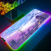 Space LED Light Gaming Mouse pad RGB Keyboard Cover Desk Mat Colorful Surface 3D Vortex MousePad Waterproof Computer Gamer pad