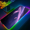 Space LED Light Gaming Mouse pad RGB Keyboard Cover Desk Mat Colorful Surface 3D Vortex MousePad Waterproof Computer Gamer pad