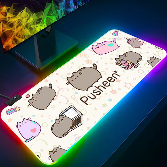 Pusheen Cat RGB Large Keyboard Pad Collection 3mm