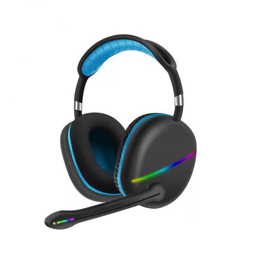 New Wireless Gaming Black-Blue Headset 5.1 With Microphone For PC
