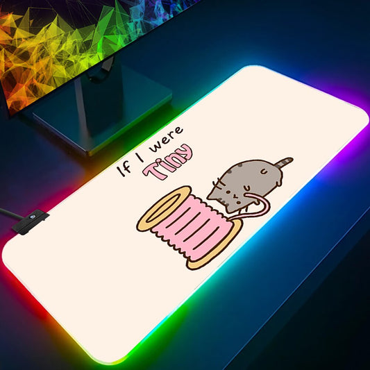 Pusheen Cat RGB Large Keyboard Pad Collection 3mm