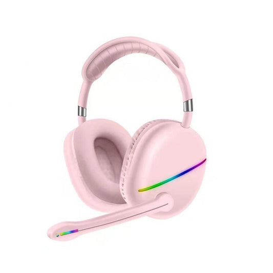 New Wireless Gaming Pink Headset 5.1 With Microphone For PC