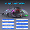 X15 Free Weight Macro Gaming Mouse 12 Programmable Keys Game Mouse RGB Light Max to 6 levels 12800DPI For pc mac gun PUBG Laptop