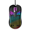 Mechanical Gaming Black Mice USB Luminous Light Mouse 7200DPI