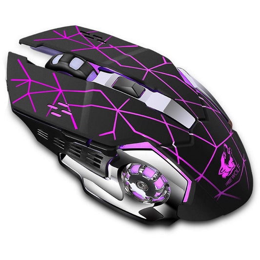 Silent PC Gaming Mouse Wireless RGB With Side Buttons