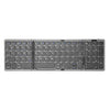 Wireless Folding Keyboard Bluetooth-Compatible Keyboard 81 Keys Touchpad Type-C Rechargeable