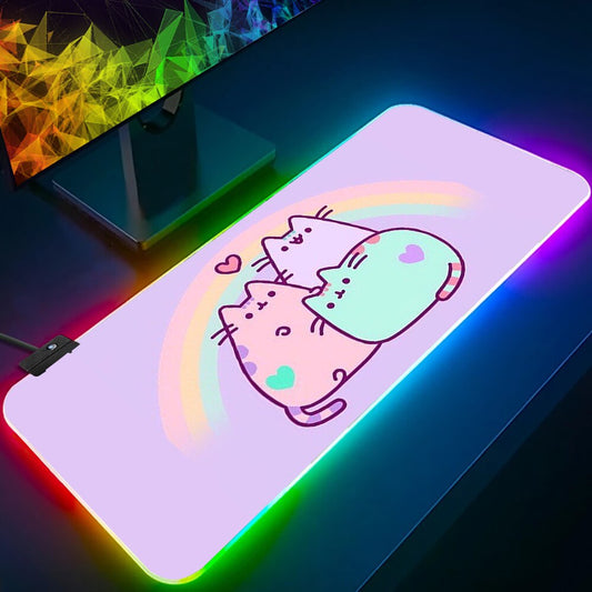 Pusheen Cat RGB Large Keyboard Pad Collection 3mm