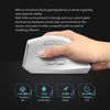 ZELOTES 2.4G Bluetooth White Mouse 2400 DPI 8 Buttons Wireless Rechargeable Mice for PC