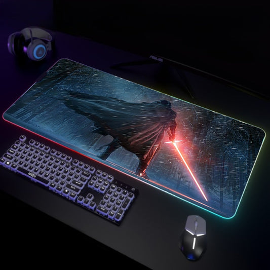 War RGB Mousepad Large Gaming Mousepads Luminous Mouse Pad Big LED Mouse Mat Gamer Mausepads Desk Pad Backlit Keyboard Mat