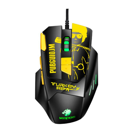 PubG Professional M16 Yellow Mouse For Gaming