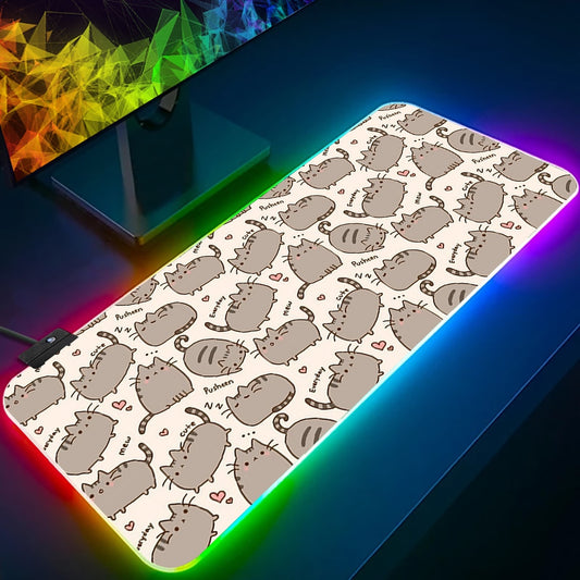 Pusheen Cat RGB Large Keyboard Pad Collection 3mm