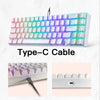 Motospeed CK67 Mechanical Gaming Keyboard 67 Keys RGB Backlit Wired Computer Office Red Blue Switch ABS Keycap For  Mac Windows