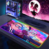 Mousepad Rgb Mouse Pad Kawaii Rick Computer Mat Desk Protector Deskpad Anime Accessories Pc Gamer Carpet Keyboard Mause Pad Xxl