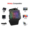 USB Keyboard One-handed Wired 35 Keys Luminous Gaming Keyboards For Tablet Colorful Ergonomics Gamer Keypad Hand Rest IN STOCK