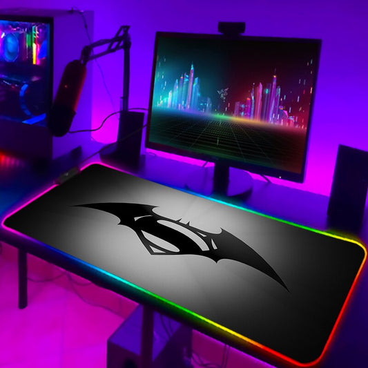 RGB Batman Collection XL Computer Keyboard and Mouse Pad 3mm