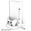 Cooling Stand for Xbox Series S Console Dual Charging Station Dock for Controller with Adjustable Cooling Fans Headphone Stand