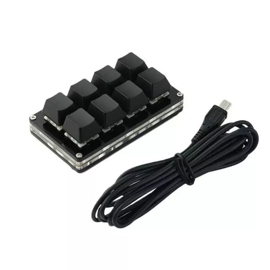 Programmable Mini Black 8 Key Mechanical Keyboard