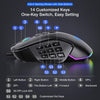 H510 RGB Backlit Gaming Mouse With Side Buttons Macro Programming 10000 DPI Adjustable USB Mouse With 14 Keys For Desktop Laptop