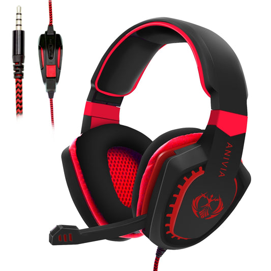 Gaming Headset Bass Surround with Mic for PC Xbox PS