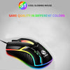 S1 USB Wired Mouse RGB Luminous Optical Mouse E-Sports Gaming Mice For PC