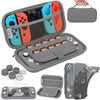 Compatible with Switch Lite Carrying Case, Switch Lite Case with Soft TPU Protective Case Games Card 6 Thumb Grip Caps