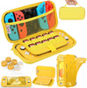 Compatible with Switch Lite Carrying Case, Switch Lite Case with Soft TPU Protective Case Games Card 6 Thumb Grip Caps