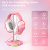 RGB Headset Stand with 3 USB 2.0 Ports Headphone Holder Over-ear