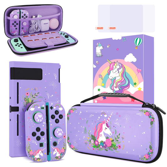 Portable Bag For Nintendo Switch Case Girls Unicorn Boys Travel Controller cover kit For Nintendo switch Lite Gaming Accessories