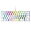 Gaming RGB Ergonomic White Keyboard