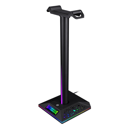 RGB Gaming Headset Stand with USB Ports