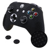 Studded Anti-slip Silicone Cover Skin Case for XBox One X S Slim Controller with Thumbsticks Caps Grips