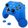 Studded Anti-slip Silicone Cover Skin Case for XBox One X S Slim Controller with Thumbsticks Caps Grips