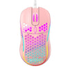 Mechanical Gaming Pink Mice USB Luminous Light Mouse 7200DPI