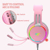 Havit Gamer Headset with Microphone Professinal HD Microphone & Surround Super Base RGB Backlight PC Wired Gaming Headphones