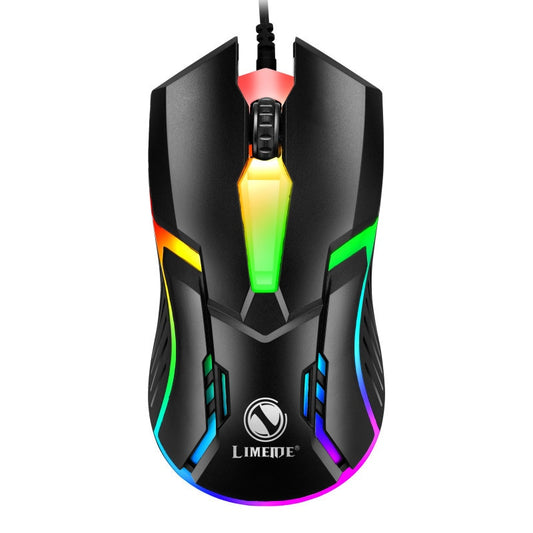 S1 USB Wired Mouse RGB Luminous Optical Mouse E-Sports Gaming Mice For PC