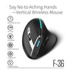 ZELOTES 2.4G Bluetooth Black Mouse 2400 DPI 8 Buttons Wireless Rechargeable Mice for PC