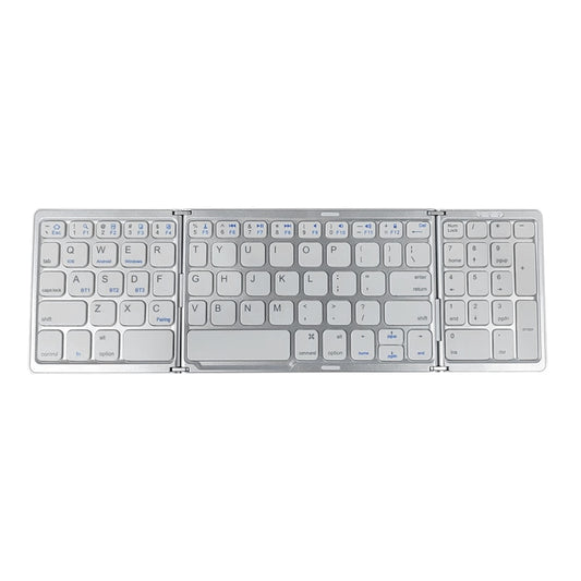 Wireless Folding Keyboard Bluetooth-Compatible Keyboard 81 Keys Touchpad Type-C Rechargeable