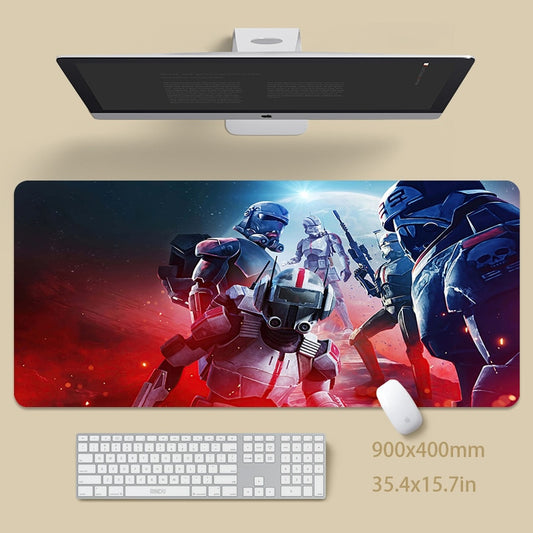 War 80x30cm XXL Lock Edge Mousepads Large Gaming Mousepad Keyboard Mat Mouse Mat Beast Desk Pad Mouse Pad For Gift