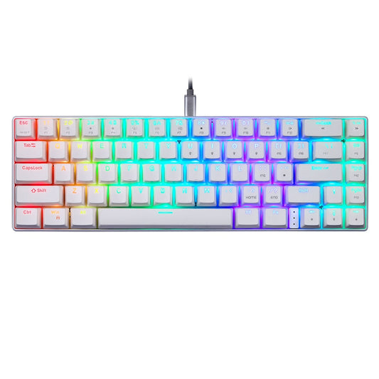 Motospeed CK67 Mechanical Gaming Keyboard 67 Keys RGB Backlit Wired Computer Office Red Blue Switch ABS Keycap For  Mac Windows