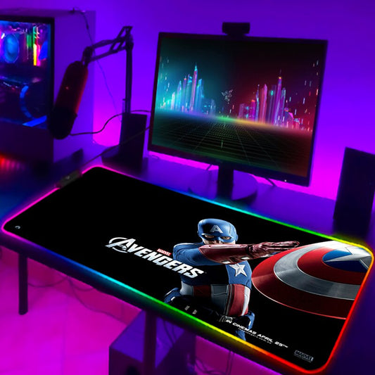 RGB Marvel Collection XL Computer Keyboard and Mouse Pad 3mm