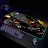 War Backlight Gaming Mousepad Desk Mat RGB Gamer Mousepads Mouse Pad LED Non-Slip Rubber Mouse Mat Keyboard Mat For PC