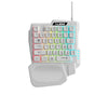 Nuos One Hand Ergonomics White Gaming Keyboard USB RGB 35 Keys