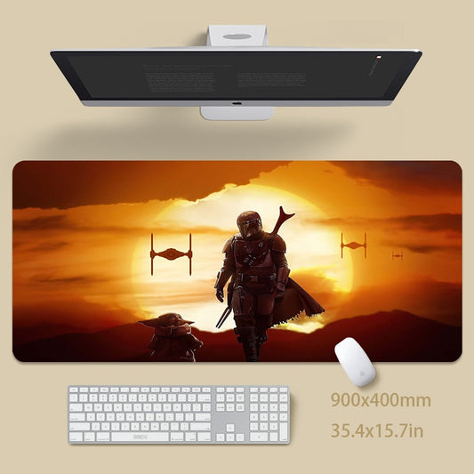 War 80x30cm XXL Lock Edge Mousepads Large Gaming Mousepad Keyboard Mat Mouse Mat Beast Desk Pad Mouse Pad For Gift