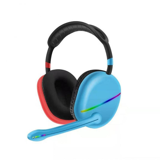 New Wireless Gaming Blue-Red Headset 5.1 With Microphone For PC