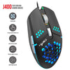 Wired Charging Gaming Honeycomb Hollow Mouse with Cooling fan Adjustable Sweatproof Gamer Mouse Computer With External Receiver