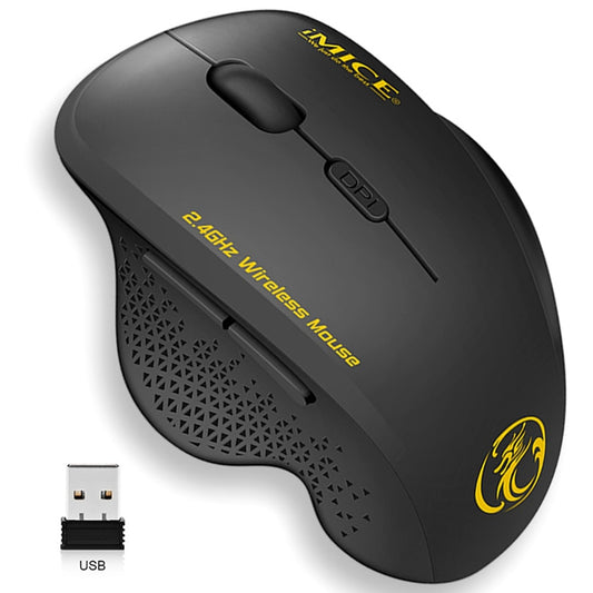 Mice 2.4G Wireless Gaming Computer Black Mouse 1600 DPI