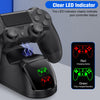 Dinofire Controller Charger for PS4/PS5 Original Controller Dual Gamepads Fast Charging Station For Playstation4 Playstation5