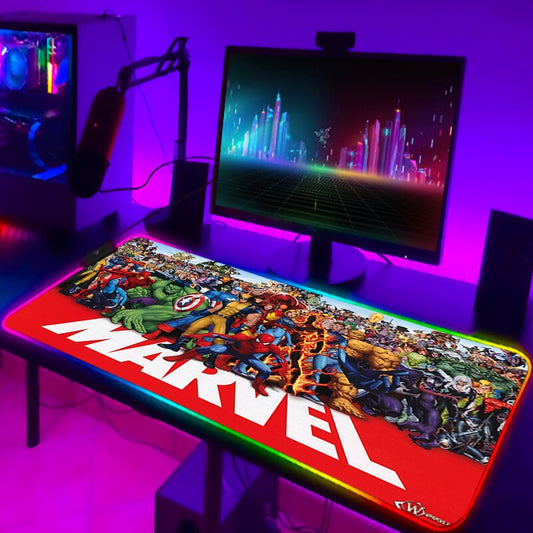 RGB Marvel Collection XL Computer Keyboard and Mouse Pad 3mm